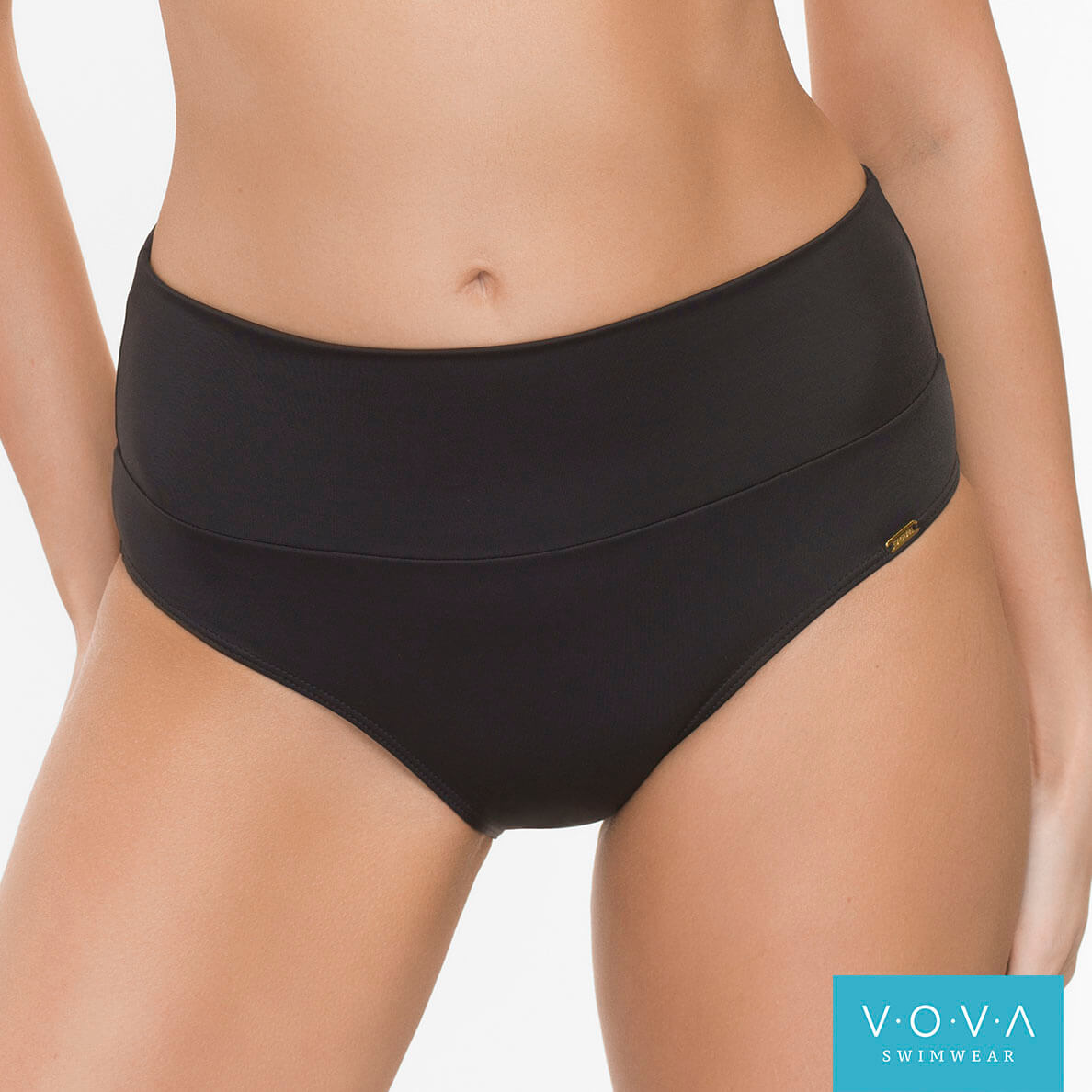 Bikini bottoms high waisted MONTPENSIER V44842, Black – QUEEN Lingerie